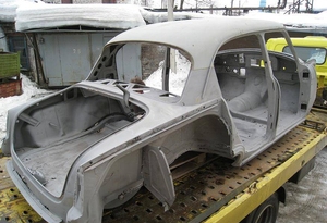 Пескоструйная очистка кузова легкового автомобиля