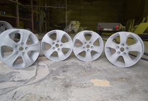 Чистка литых дисков бластингом