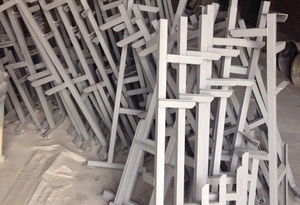 Чистка деталей пескоструем