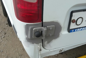 Частичный пескоструй петель на Газели