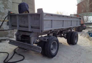 Чистка прицепов бластингом