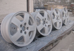 Чистка литых дисков пескоструем