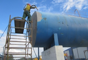 Очистка цистерн бласингом