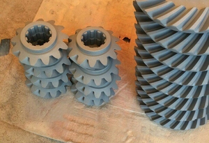 Чистка шестерней пескоструем